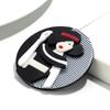 Neue moderne runde Acryl-Broschen für Damen, Mode, Hut, Mädchenfigur, Abzeichen-Pins, Büro Schmuck, Tasche, Kleidung Zubehör, Geschenke