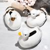 Cute Duck Tissue Box Dining Table Light Luxury Tissue Storage Box Creative Home Decoration Art Ceramic Tissue Box Ornaments
