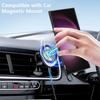 Clear Wireless Charge Phone Case For Samsung S25 Ultra S24 FE S23 S22 A16 A56 A36 A55 A15 A35 Slim Transparent Shockproof Magnetic Holder Cover