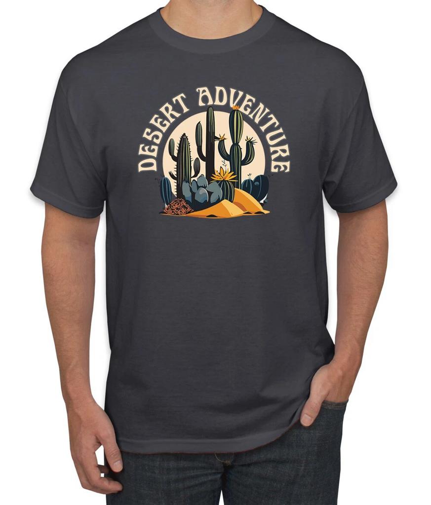 Desert Adventure Cactus Nature Men T- Shirt