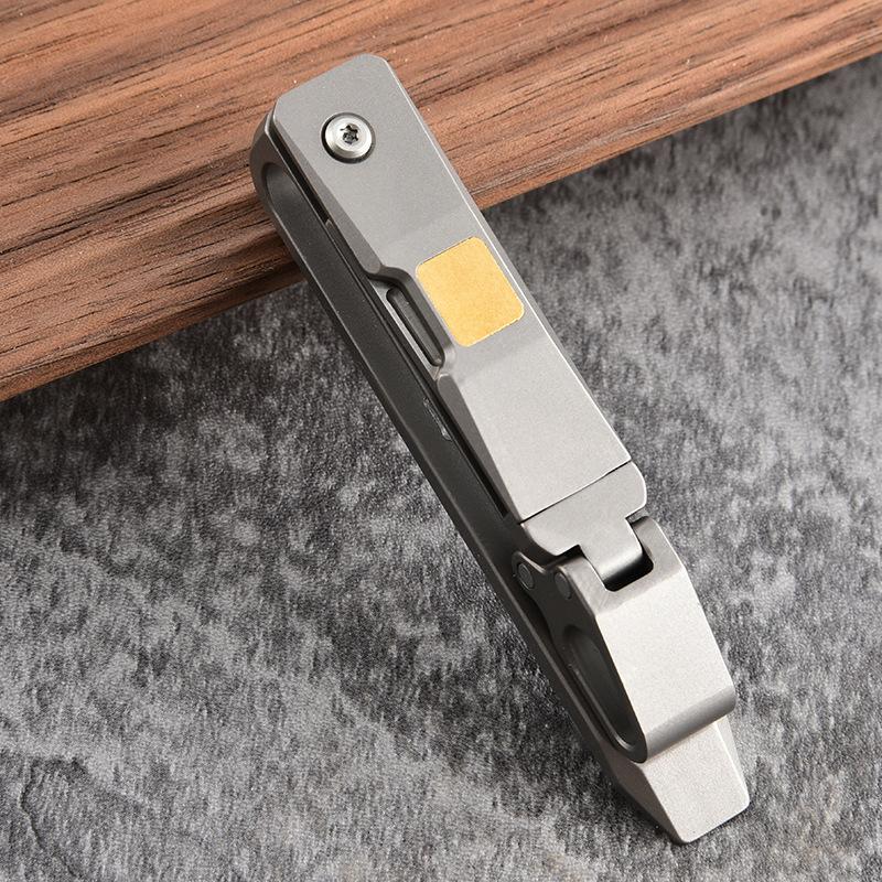 Outdoor Portable EDC Multifunctional Titanium Alloy Bottle Opener Keychain Tool 4