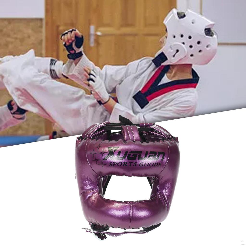 Boxing Head Gear, MMA Training Headgear, Muay Thai Full Face Protection Sparring Gear
