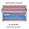 Transparent Lockable Business Card Holder - Large Capacity Desktop Storage Box