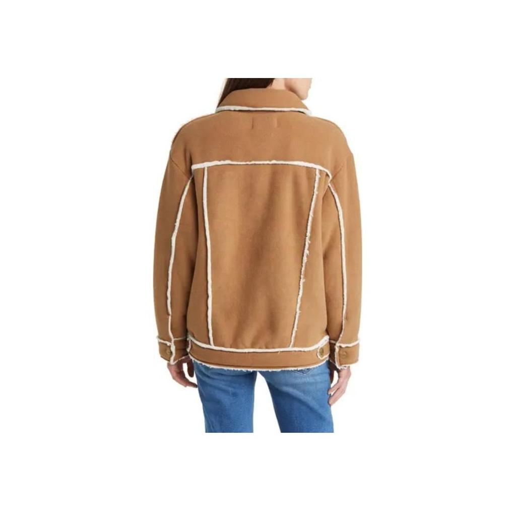 UGG Fitted Single-Breasted Long Sleeve Coat Women Coats Brown 1144590