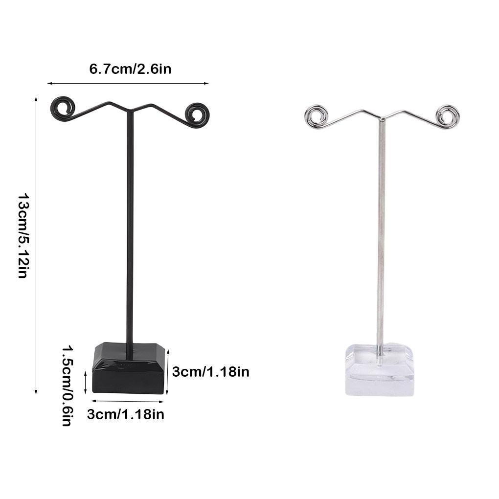 Hoop Hanger Stud Earring Metal Arcrylic Jewelry Organizer Girls Women Rack Convenient Display Stand Holder Container