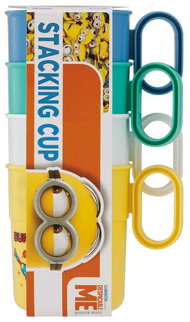 Skater 300ml Plastic Set of Minion Made In KSS3P (skater) Cups, 4, Design, Japan,