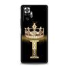 Handyhülle Für Xiaomi Redmi Note 13 12 5G 9S 9 8 10 11 Pro 9T 13C 12C 10C 9C 9A 7 Pro Weiche Hülle Diamantkrone Buchstabe 26 Buchstaben