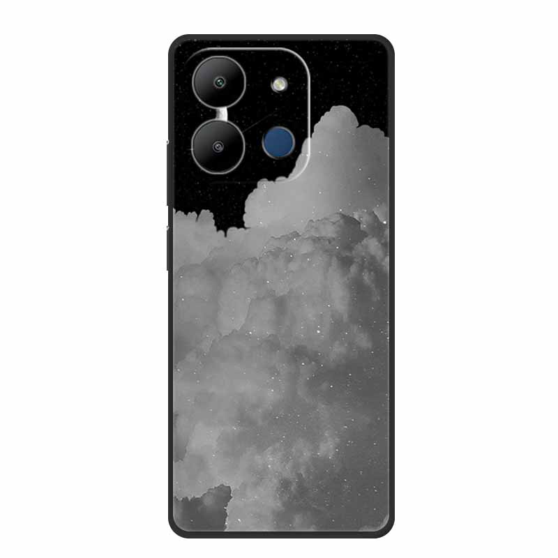 

For Infinix Smart 7 Case Luxury Silicone TPU Soft Phone Black Cover Cases For Infinix Smart7 X6515 Funda Protector Wolf New Capa Infinix Smart 7