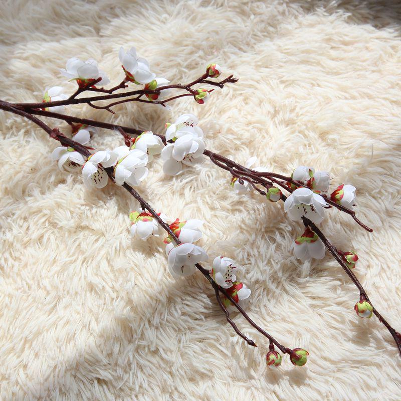 Artificial Peach & Plum Blossom Tree Ornaments – Chinese New Year Decorative Flower Arrangement