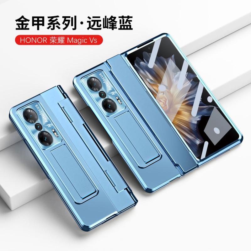Slim Foldable Phone Case Honor Magic Full Coverage Transparent PC Shell With Built-in Stand Shockproof Scratch Resistant