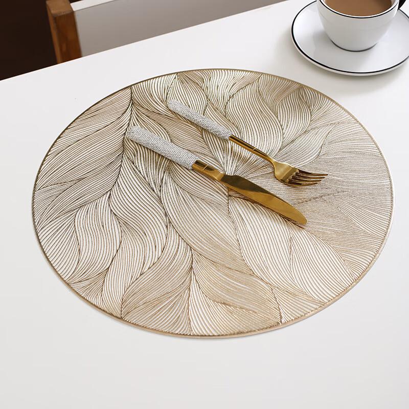 Changbaosen Floral Hot Stamping PVC Placemat