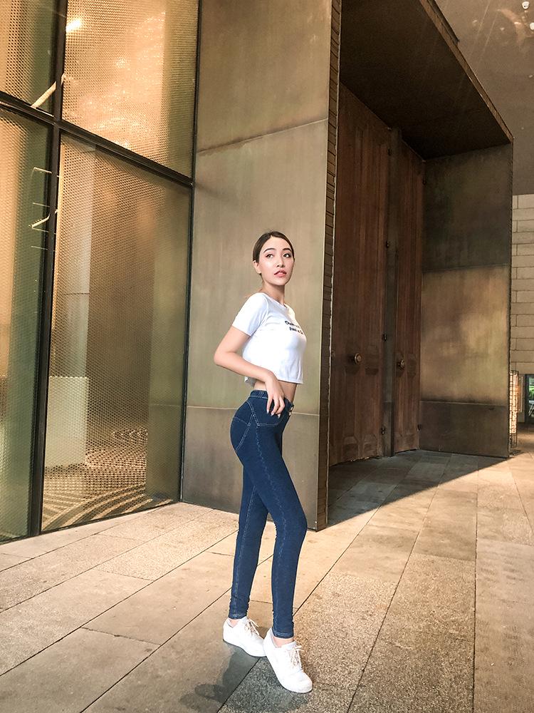 Jeansy Denimowe Peach Lift z Niskim Stanem dla Kobiet - Seksowne Spodnie Fitness z Trendu TikTok