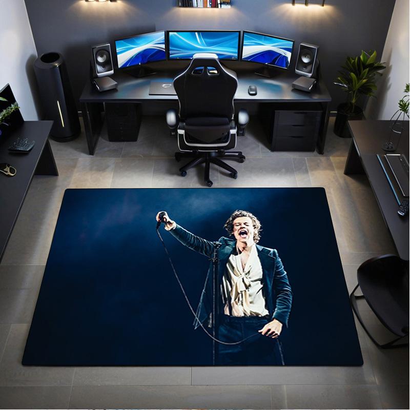 1Pc Harry Styles Print Rug - home decoration Carpet For Living Room Bedroom Flooring Computer Chair Area Rug