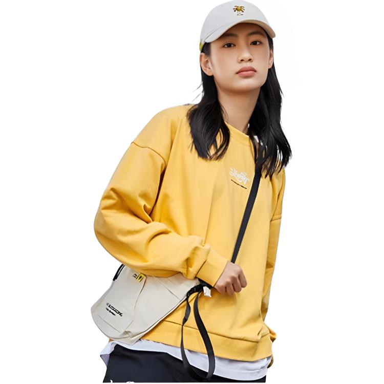 Li Ning Skateboard Sweatshirt Unisex Light Ochre Yellow AWDR447-2