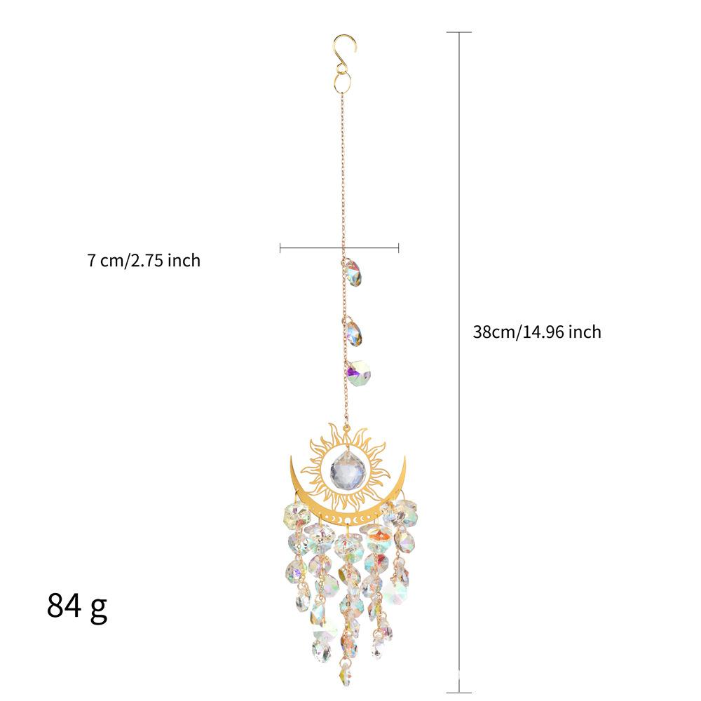Garden Light Collection Jewelry Devil s Eye Sun Moon Crystal Sun Catcher Wind Bell