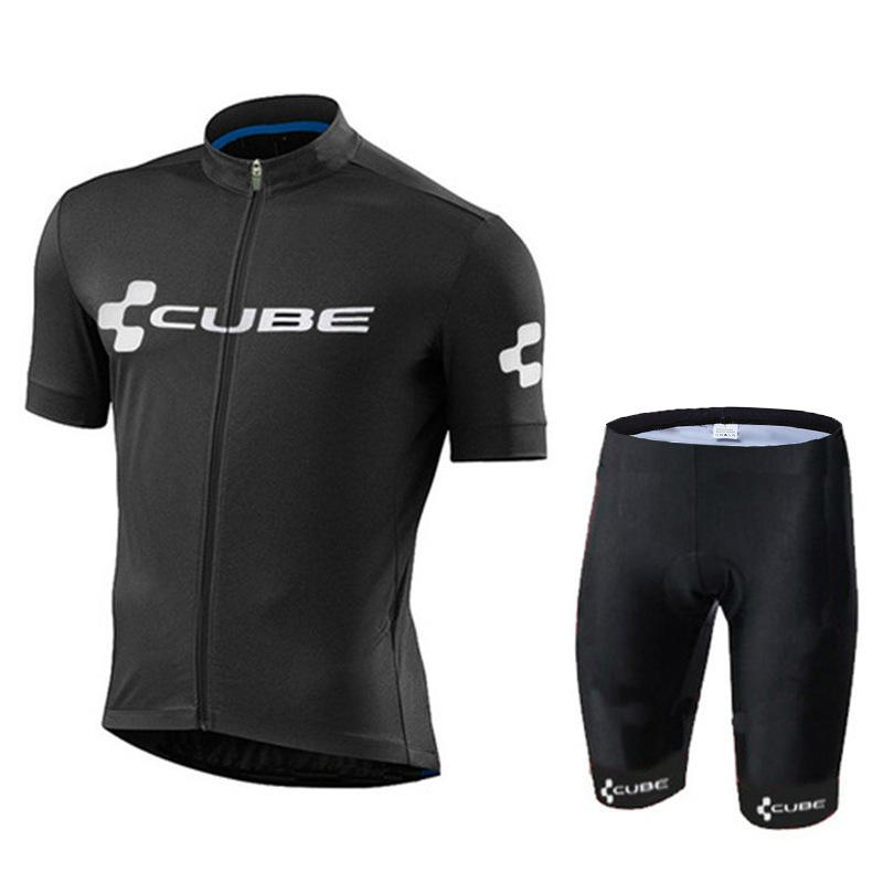 Team Club Short Sleeve Cycling Suit Roller Skating Suit Road Cycling Equipment CUBE