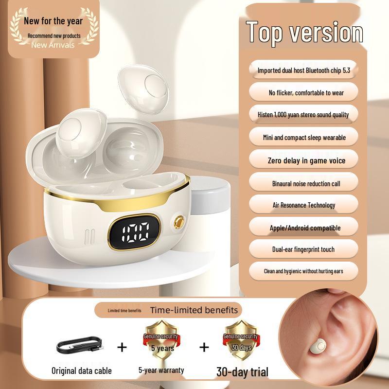D32 Ultra-Mini Invisible In-Ear Bluetooth Earbuds for Mobile Phones