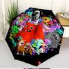 Game Rainbow Friends Print Automatic Open Close Umbrella, Portable Foldable Umbrella, for Outdoor Commute Camping Trip, Ideal Birthday Gift