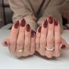 Le Fan Tortoiseshell Almond-Shaped Nail Tips - Brown Maillard Design