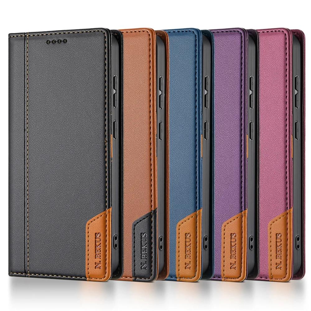 Magnetyczne Luksusowe Skórzane Portfel RFID Etui na Telefon typu Flip dla XIAOMI Redmi Note 10 11 12 13 14 Pro Plus 12S 11A 13C 14C 4G 5G Pokrowiec