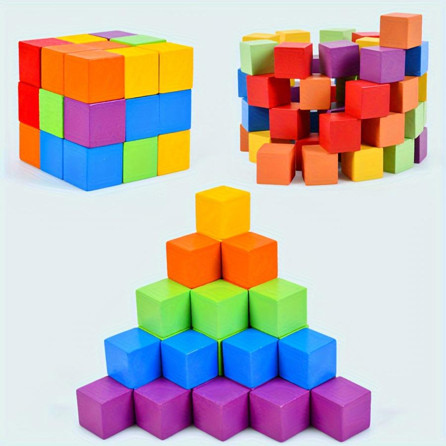 Holz-Zwei-Spieler-Kampfblöcke Konzentrations- und Logiktraining Interaktives Brettspiel Puzzle Space Dreidimensional