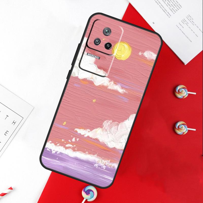 Korean Sunset Scenery Cover For Xiaomi 14T 11T 12T 13T Pro 13 14 15 Ultra POCO X7 Pro X3 X5 X6 F5 F6 M6 Pro Case