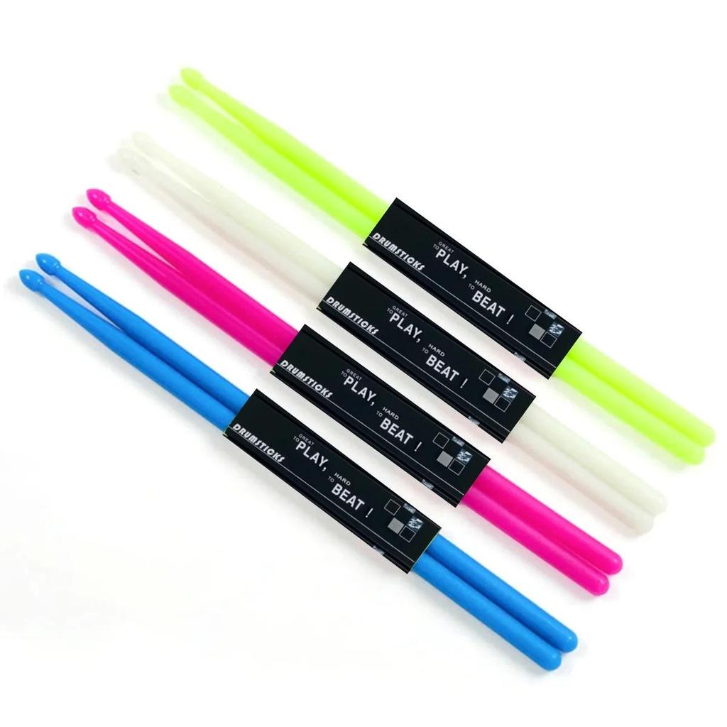 5A Luminous Drum Stick Light Up Drum Sticks Fluorescent Drumstick for Dark Stage