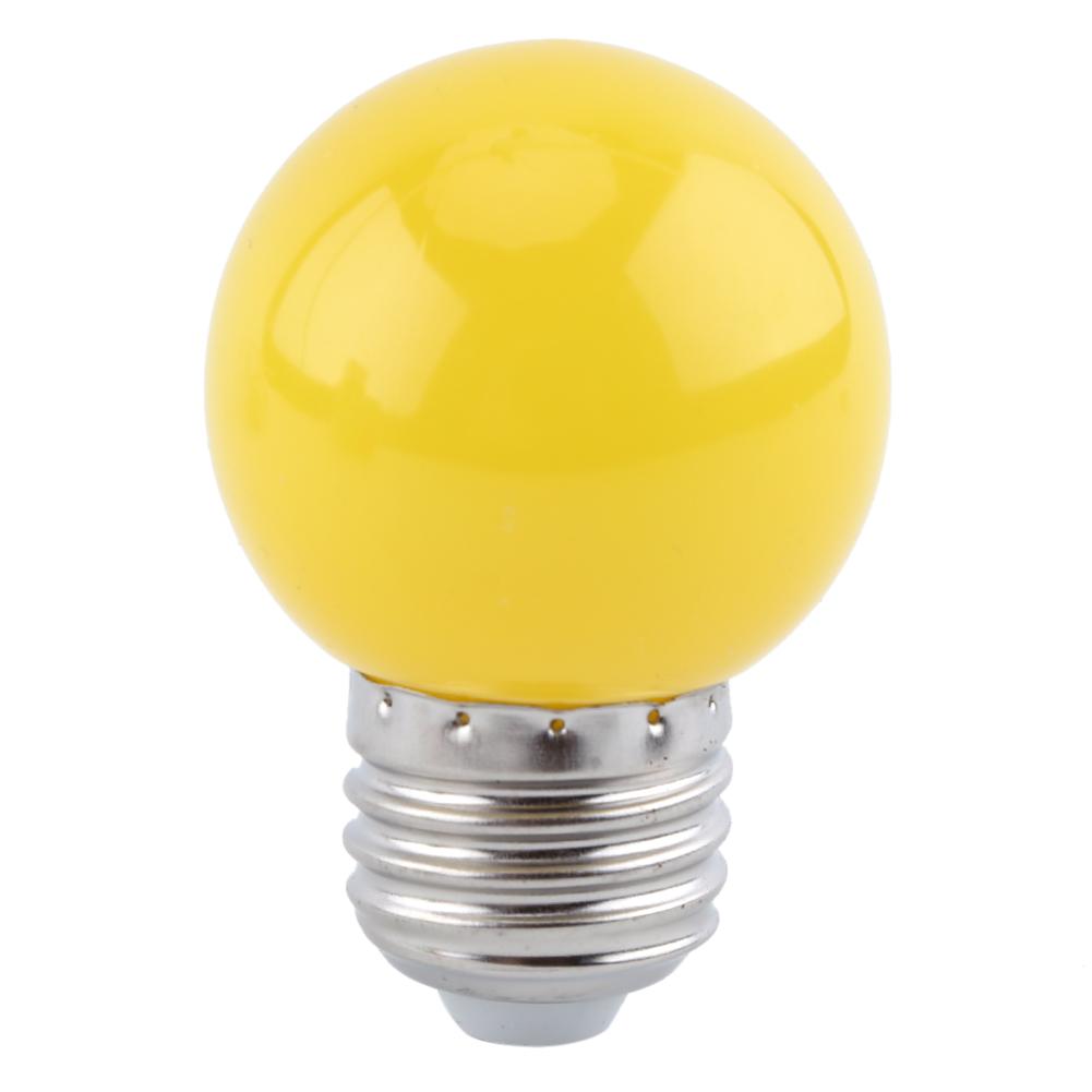 2W E27 Multicolor Round LED   Light Bulb Globe Lamp Home Bar Shop Lighting White