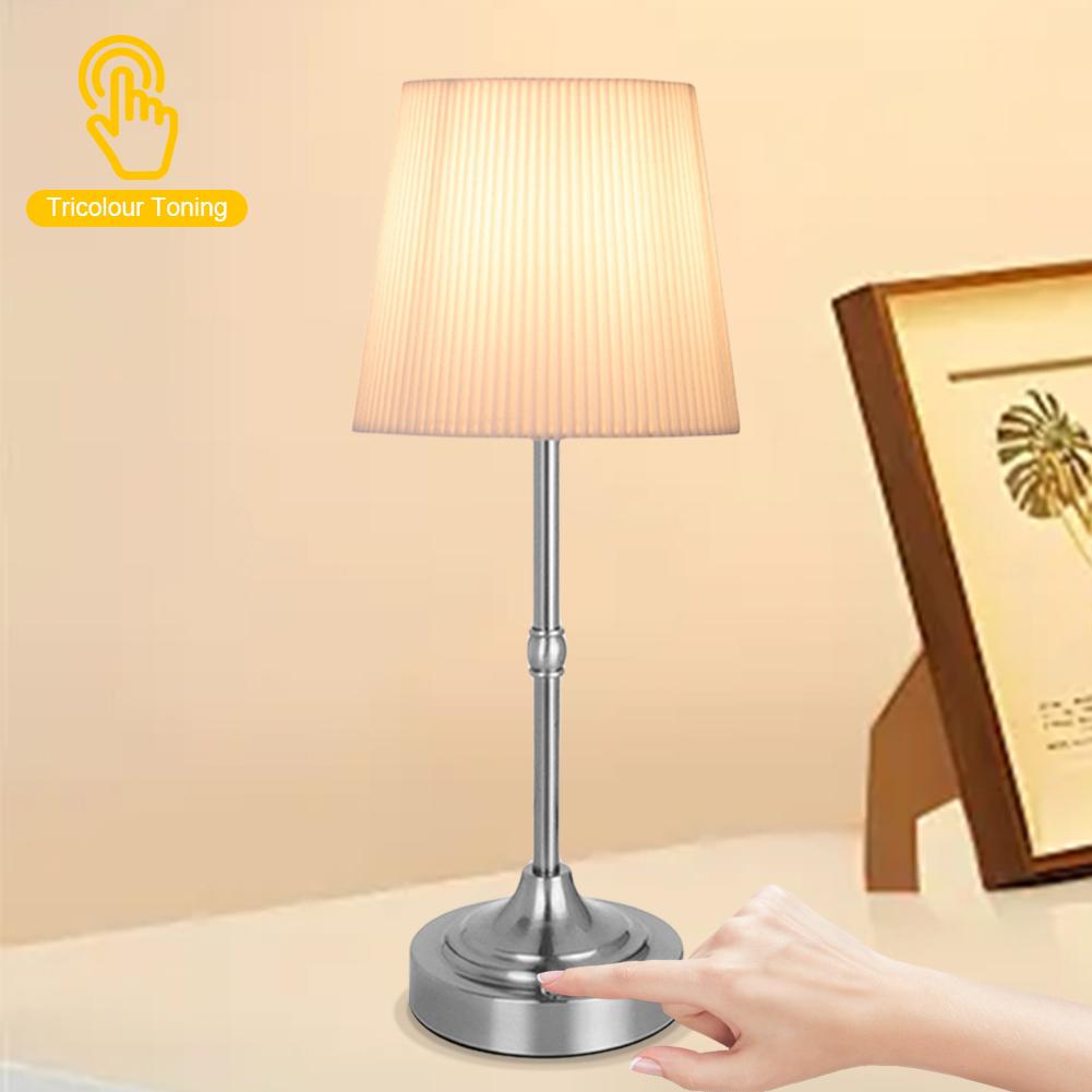 Pleated Decorative Atmosphere Light 2200K Warm Light Bedside Dining Room Lamp USB Rechargeable 5200mAh Night Light Touch Control