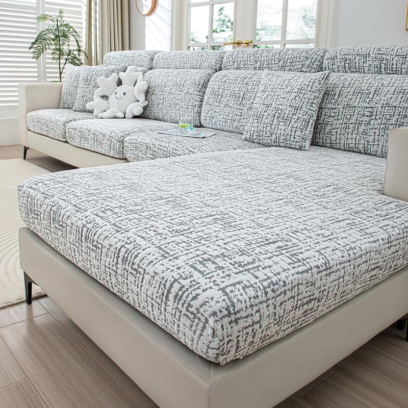 Jacquard Sofa Seat Cushion Cover Elastic Soft Sofa Covers For Living Room Furniture Protector Couch Cover Anti-Dust Removable
