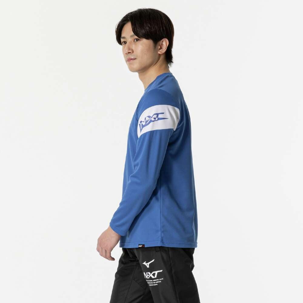 Training Long and Classic Size S N-XT T-Shirt, Sleeve, Moisture-Wicking, Quick-Drying, UV-Resistant, Stain-Resistant, Antibacterial, Odor-Resistant,