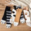 Women Socks Feel Cute Cat Cozy Hairy Mink Velvet Girls Socks Autumn Winter Hosiery Thickened Plush Warm Sleep Home Fluffy Socks
