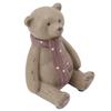 Scarf Bear Ornament Exquisite Workmanship Resin Bear Statue with Antislip Soft Rubber Pad for Living Room Porch