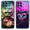 Black TPU Phone Case for Realme C21Y C20 C11 C15 C12 C35 C21 C25 C3 XT GT Narzo30A Alice In Wonderland Cheshire Cats Cover Funda