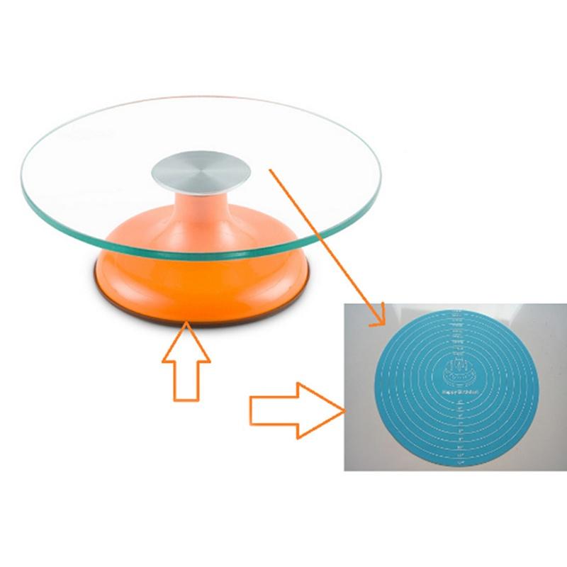 Kitchen Supplies Silicone Round  Cake Enamel Table Mat Baking Tool