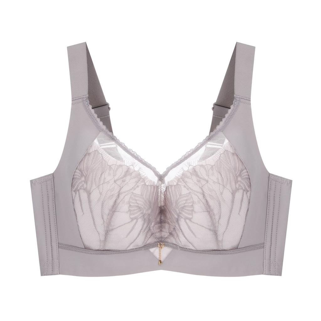 Large-sized Women's Latex Bra Gathering and Adjusting Side-retraction Accessory Bra Push Up Bra