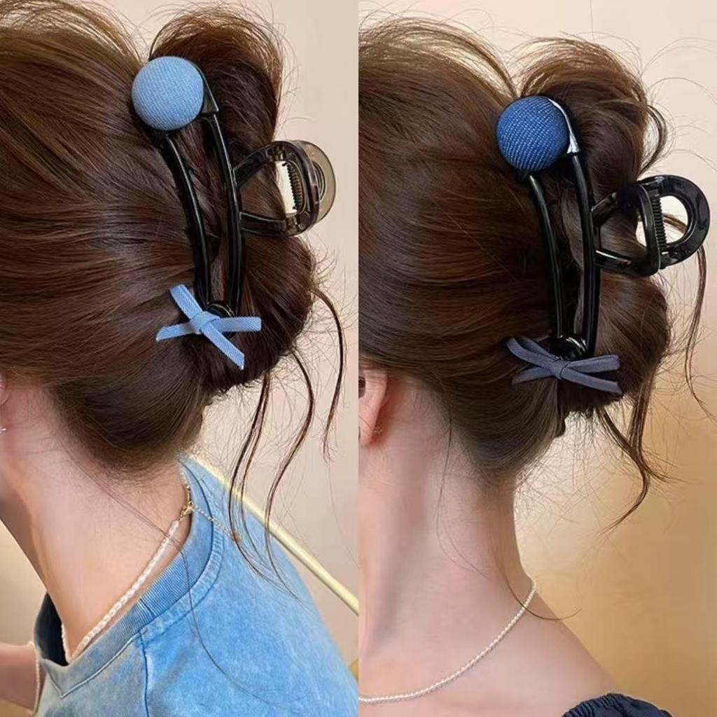 Polka Dot Bow Hair Clip: Unique Shape, Light Luxury for Women - Summer 2025 Edition