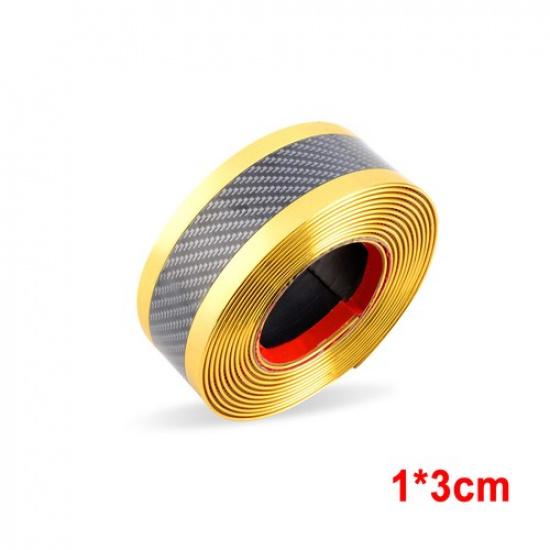 Carbon Fiber Protector Sticker Sill Scuff Cover Car Door Body Anti-Scratch Strip