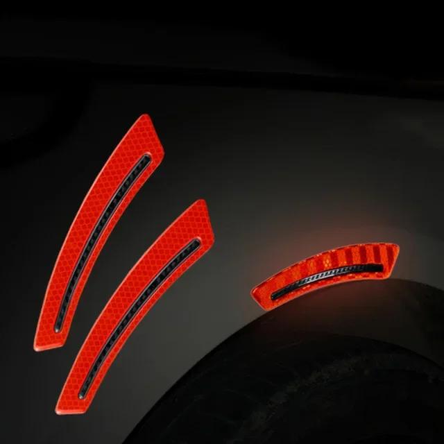 Practical Glossy Reflective Sun-resistant Car Fender Protector Wheel Arch Mouldings Sticker Wheel Eyebrow Sticker Decorative