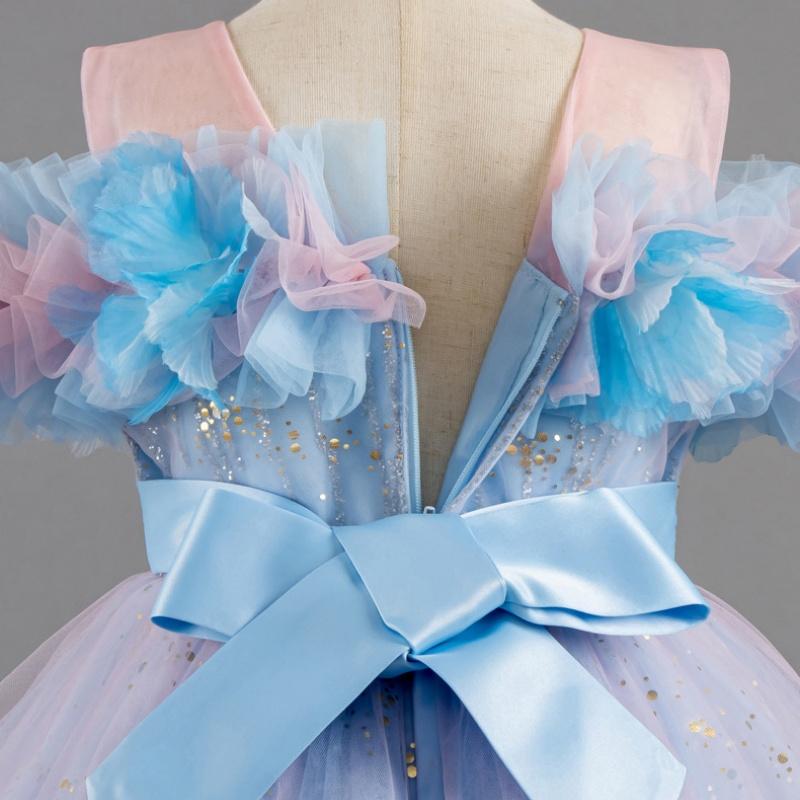 2025 Νέο Ρόμπα 4-12 Ετών Φόρεμα Πριγκίπισσας Φόρεμα Παρανυφάκι Νυφικό Μοντέρνο Φόρεμα Πάρτι Δαντέλα Τούλι Κομψά Ρούχα Κοριτσιών