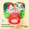 10 Peças Sacola Plástica Portátil de Natal Autovedante Faça Você Mesmo Brinquedos para Crianças Natal Casamento Festa de Feriado Doces Lanches Açúcar Presentes Sacolas de Armazenamento