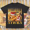 Mozzarella Sticks T-Shirt Lustiges Meme Bootleg Food Lover Seltsames Unisex Shirt