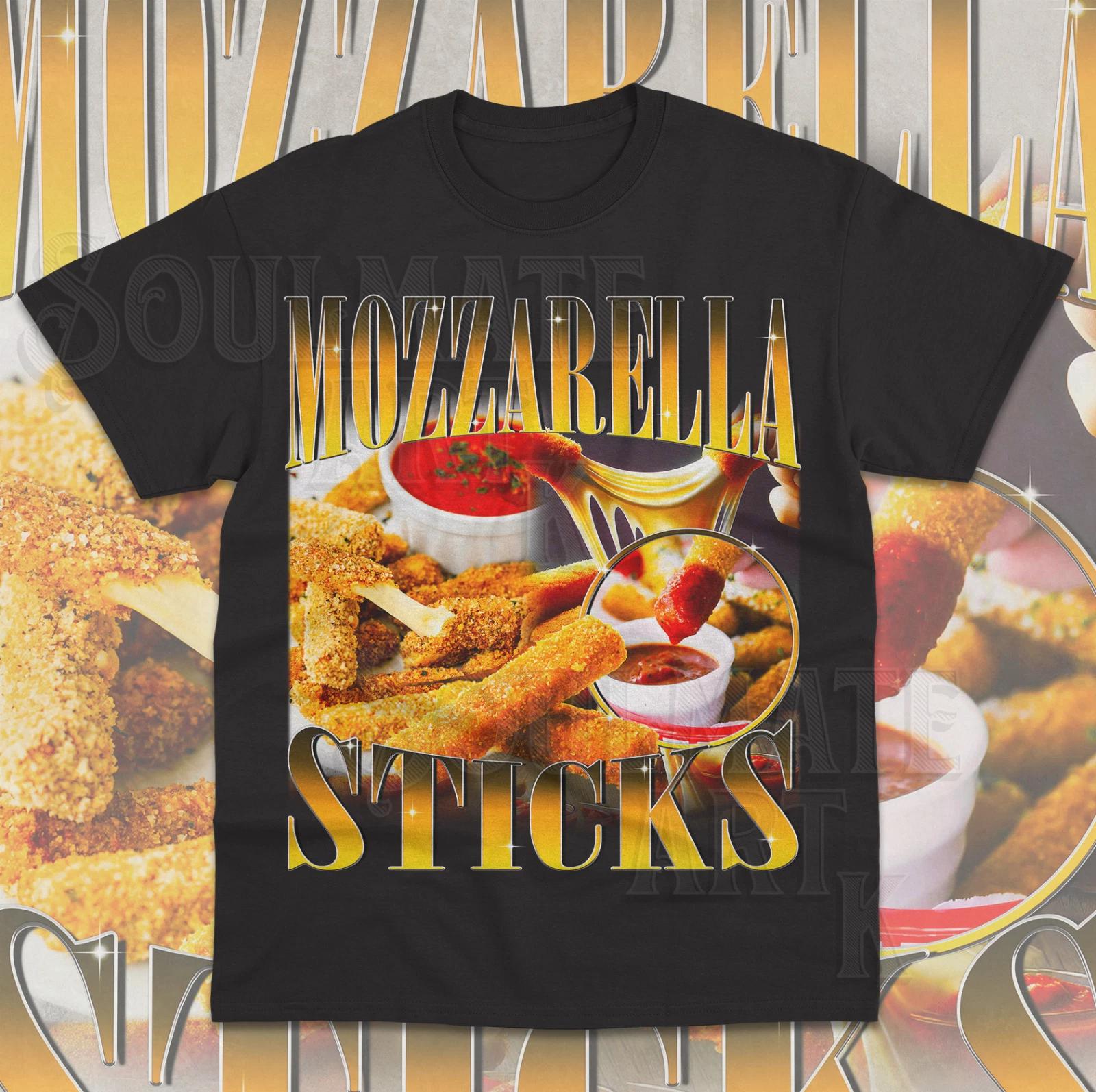 Mozzarella Sticks T-Shirt Funny Meme Bootleg Food Lover Weird Unisex Shirt S