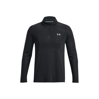 T-shirt Pullover a Maniche Lunghe con Collo Alto Tinta Unita Uomo Top Nero 1378168-001