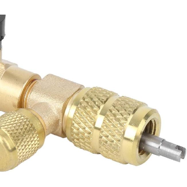 AC Valve Core Remover, Valve Core Remover Tool Kit, Efficient Valve Stem Removal, Suitable for Quick and Easy Spool Removal