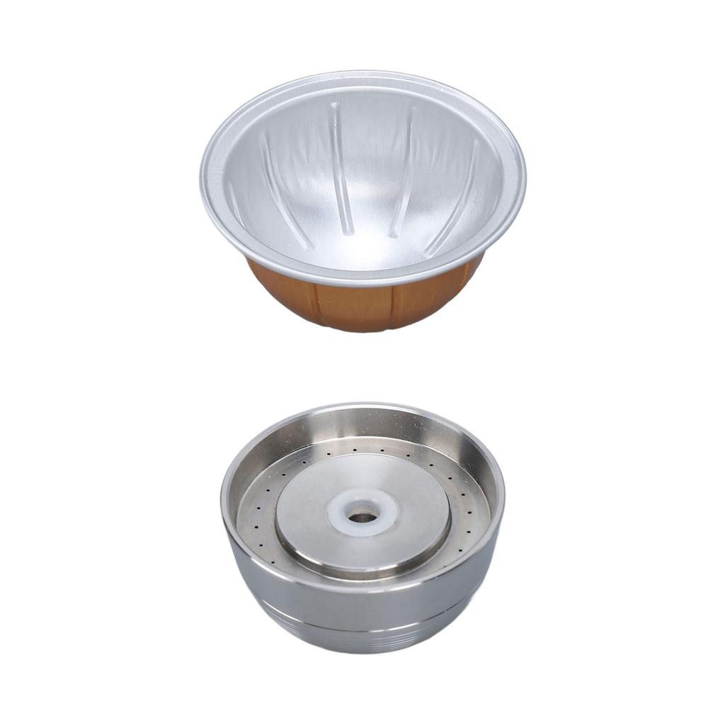 Reusable Coffee Capsule Stainless Steel Easy to Clean Long Lifespan Refillable Coffee Pods for