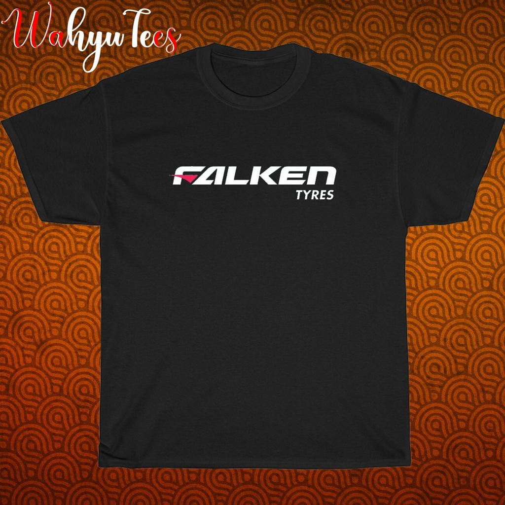 Neues Falken Reifen Logo Schwarz/Grau/Marineblau/Weiß Größe S-5XL Unisex T-Shirt