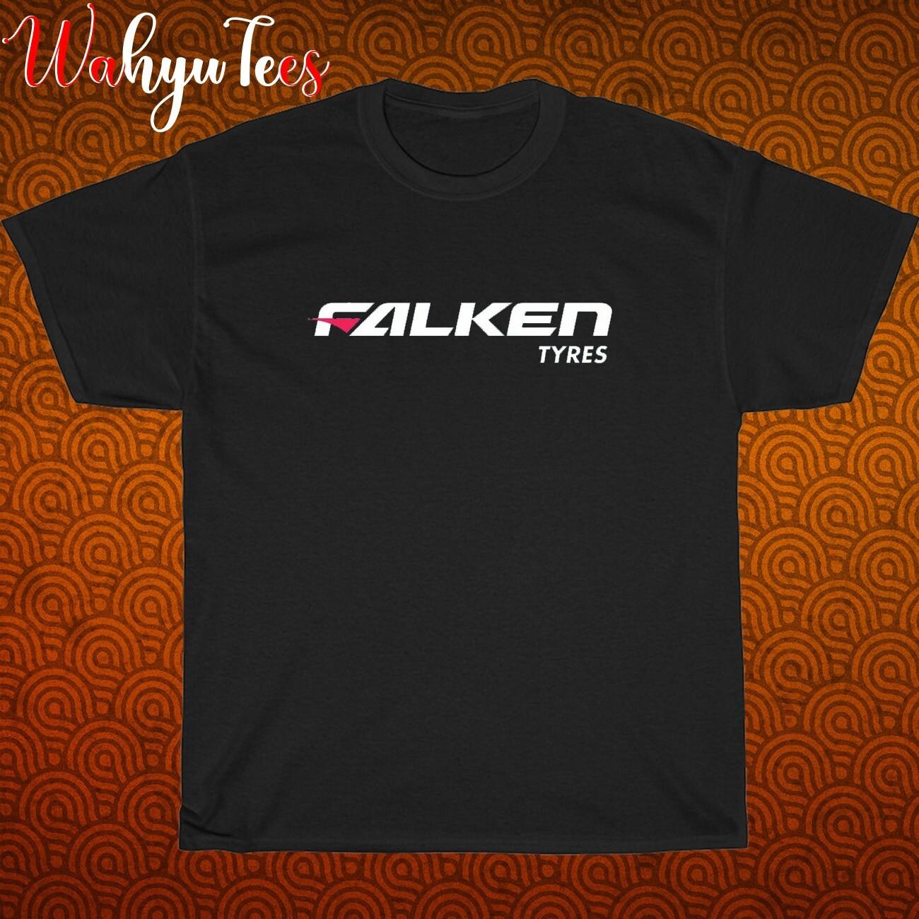 Новая футболка унисекс Falken Tires Логотип Черный/Серый/Темно-синий/Белый Размеры S-5XL S