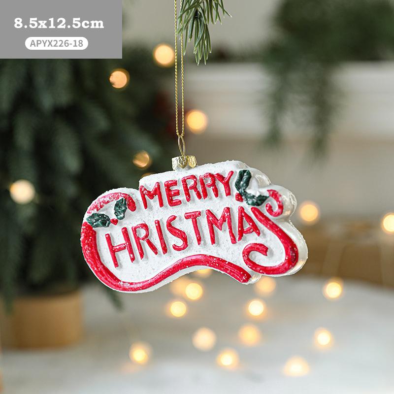 Christmas Tree Shaped Ball Christmas Tree Decorative Pendant Christmas Gift Bag Car House Snowman Garland New Year Ornament