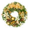 Christmas Wreath Window Stickers Electrostatic Window Decals Wreath Pattern Glass Sticker for Home Shop Xmas Decoration